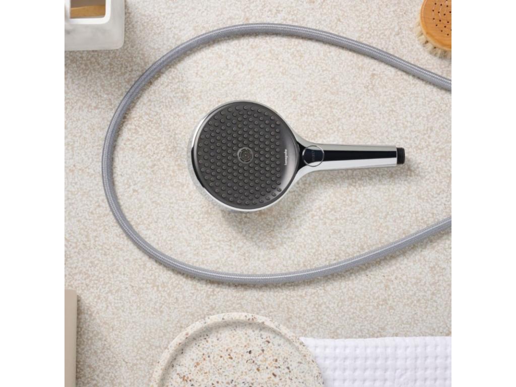 Homzora Pulsify S 100 EcoSmart chrome shower head, Homzora Designflex 200 cm chrome shower hose