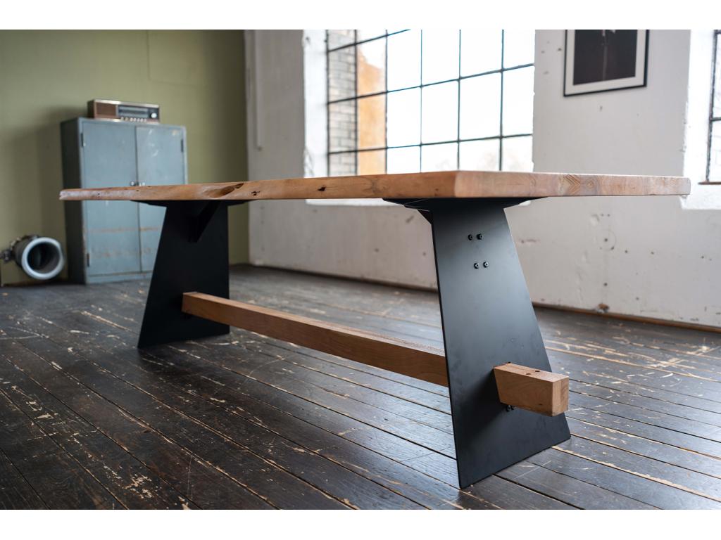 Table - brown Wood - 260x100 cm - Homzora