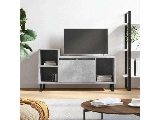 TV stand, concrete grey, 100x35x55 cm, engineered wood
