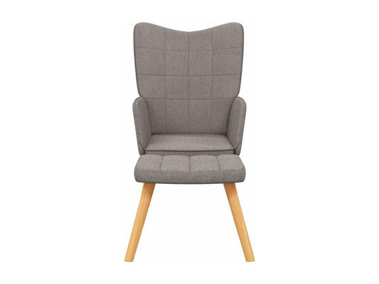 Doucezen Fabric Relaxing Armchair with Footstool