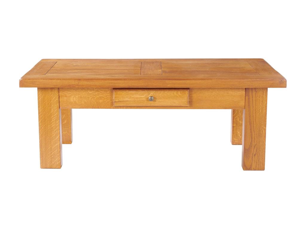 Rectangular coffee table in solid oak - LA BRESSE