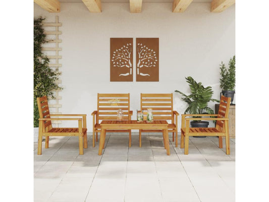 Homzora 5-piece solid wood garden furniture set