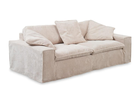 Sofa - cream white corduroy - Homzora