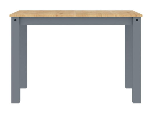 Doucezen grey dining table 117x60x75 cm solid pine wood