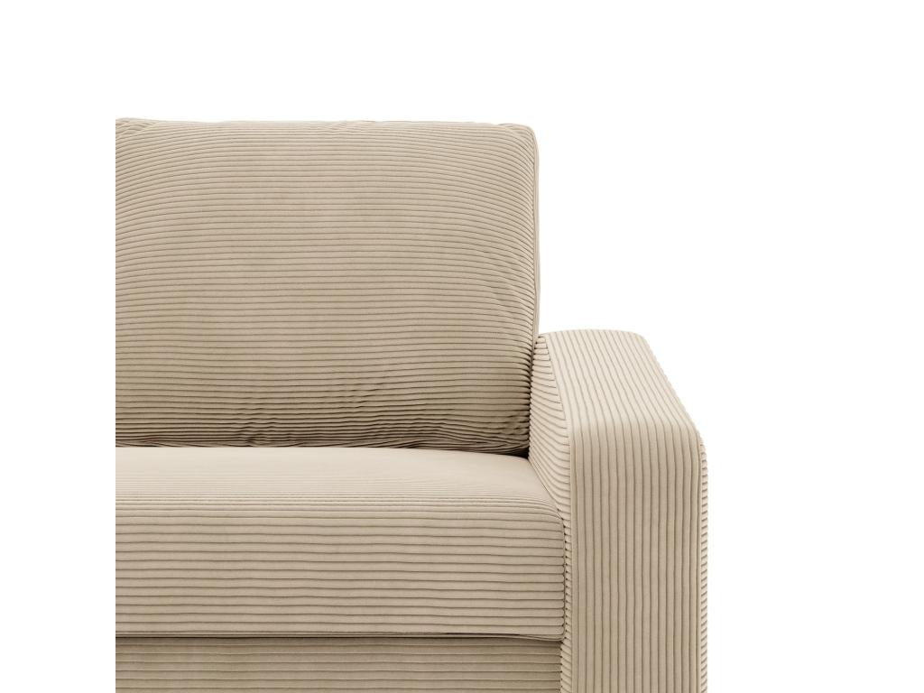 Homzora 2-seater sofa with sleeper function - Beige