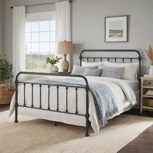 Vilnius Antique Graceful Victorian Iron Metal Bed