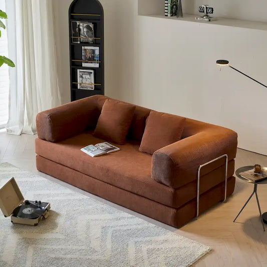 JASIWAY Modern Vintage Convertible Sleeper Sofa Bed