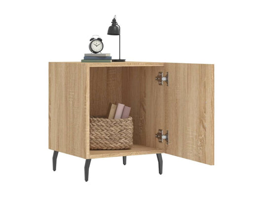 Doucezen Premium - 2-piece bedside tables, oak finish, 40x40x50 cm, engineered wood