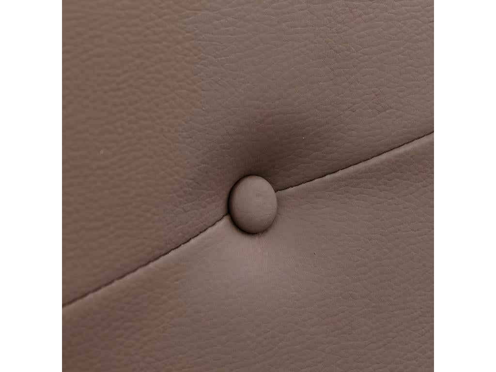 Chocolate brown imitation leather headboard - L- 110 x D- 4 x H- 55 cm