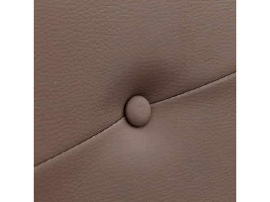 Chocolate brown imitation leather headboard - L- 110 x D- 4 x H- 55 cm