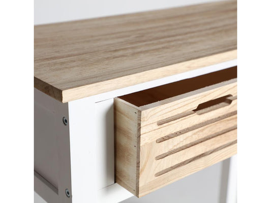 Paulownia wood console table, 80x35x81 cm