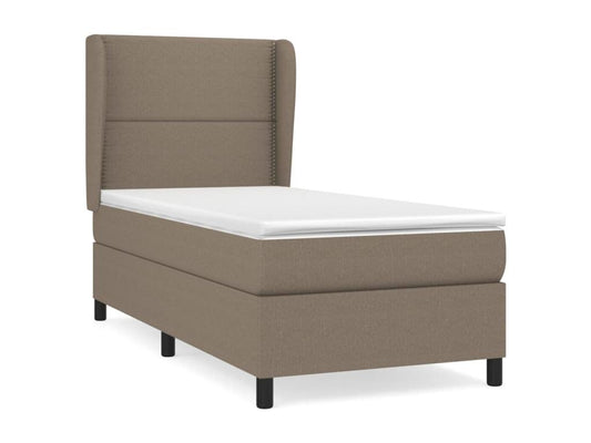 Upholstered bed base with Doucezen 90x200 cm mattress, fabric