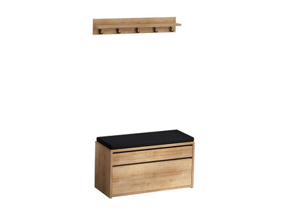 2-door shoe cabinet and Homzoraères Homzora Light Oak and Black