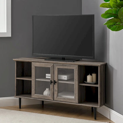 Middlebrook 48-inch Glass Door Corner TV Stand