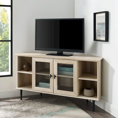 Middlebrook 48-inch Glass Door Corner TV Stand