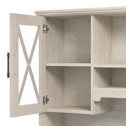 Lennox L Shaped Desk with Hutch and Storage Cabinets by Bush Furniture