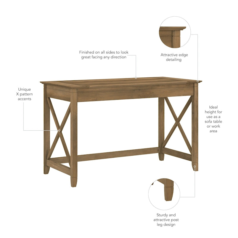 Key West 48W Writing Desk by Bush Furniture
