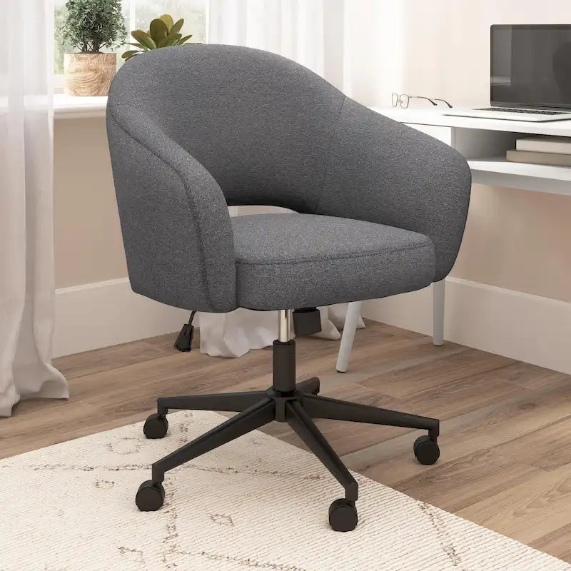 Bush Furniture Fairfax Mid Century Modern Desk Chair for Home Office
