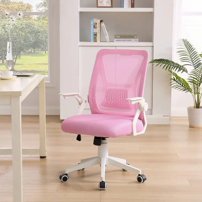 Javlergo Office Chair Mid Back Swivel Lumbar Support Desk Chair, Computer Ergonomic Mesh Chair with Armrest