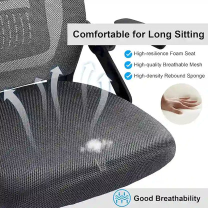 Javlergo Office Chair Mid Back Swivel Lumbar Support Desk Chair, Computer Ergonomic Mesh Chair with Armrest