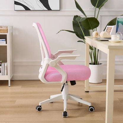 Javlergo Office Chair Mid Back Swivel Lumbar Support Desk Chair, Computer Ergonomic Mesh Chair with Armrest