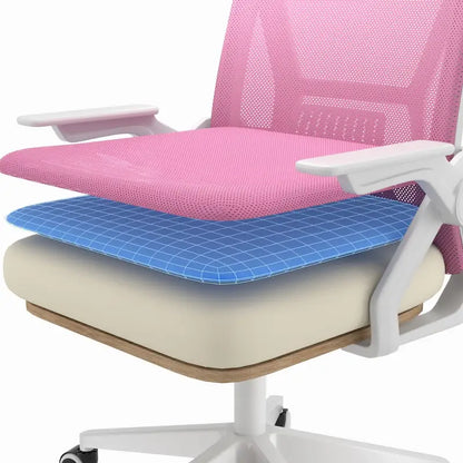 Javlergo Office Chair Mid Back Swivel Lumbar Support Desk Chair, Computer Ergonomic Mesh Chair with Armrest