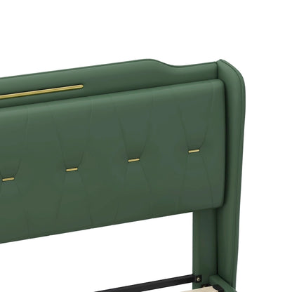 Uphou Modern Upholstered PU Leather Bed by Christopher Knight Home