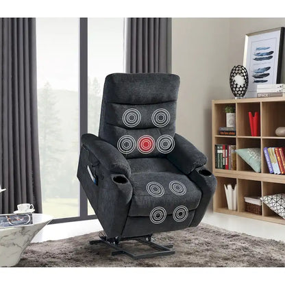 Christopher Knight Home - Liyasi Electric Power Lift Recliner with Massage, Heat, and Convenient Features
