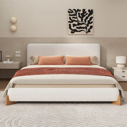Christopher Knight Home Full/Queen/King Size Boucle Upholstered Platform Bed