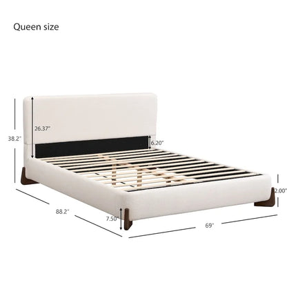 Christopher Knight Home Full/Queen/King Size Boucle Upholstered Platform Bed