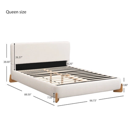 Christopher Knight Home Full/Queen/King Size Boucle Upholstered Platform Bed