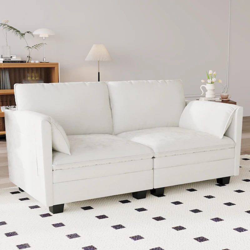Christopher Knight Home - Sophia Mid-Century Modern Loveseat Sofa