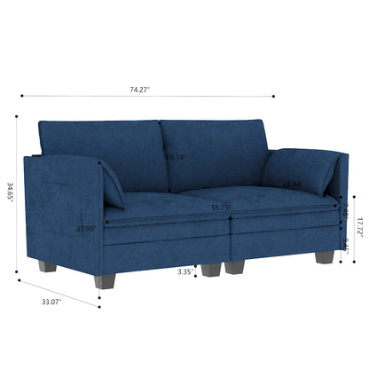 Christopher Knight Home - Sophia Mid-Century Modern Loveseat Sofa