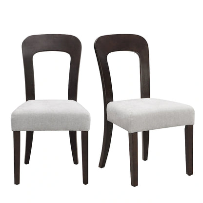 Christopher Knight Home - Adrian Upholstered Dining Chairs, Comfortable Seating with Sturdy Wood Frame, Set of 2