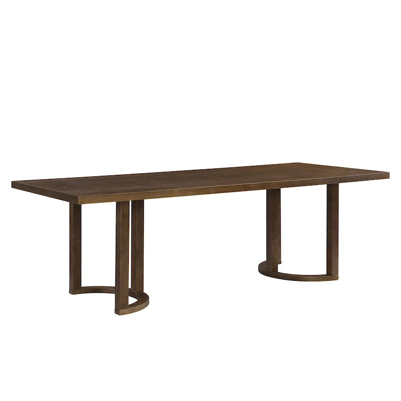 Kenneth Modern 95-Inch Dining Table with U-Shaped Trestle Base by Christopher Knight Home