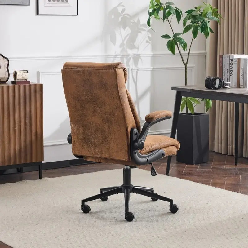 28W Mid-Back Swivel Office Chair Task Chair With Adjustable Arms - N/A