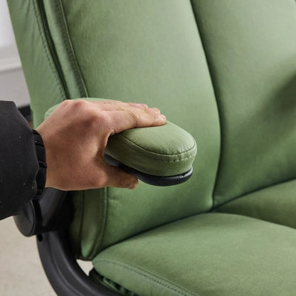 28W Mid-Back Swivel Office Chair Task Chair With Adjustable Arms - N/A