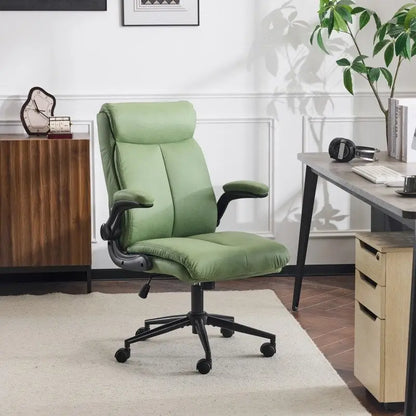 28W Mid-Back Swivel Office Chair Task Chair With Adjustable Arms - N/A