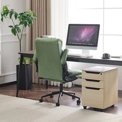 28W Mid-Back Swivel Office Chair Task Chair With Adjustable Arms - N/A