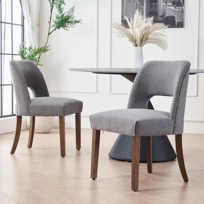 Upholstered Back Side Dining Chair Set of 2