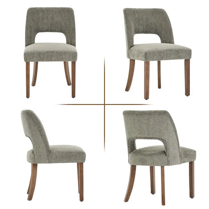 Upholstered Back Side Dining Chair Set of 2