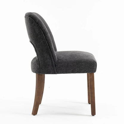 Upholstered Back Side Dining Chair Set of 2