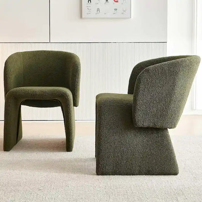 Howtai Barrel Dining Sofa Chairs Upholstered-Fully Wrapped