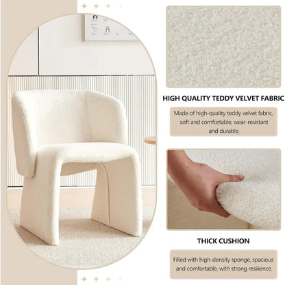 Howtai Barrel Dining Sofa Chairs Upholstered-Fully Wrapped