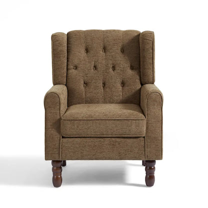 Button-Tufted Accent Chair Wingback Armchair - 38H