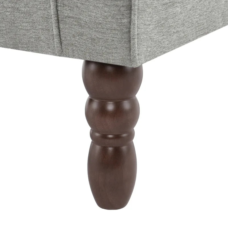 Button-Tufted Accent Chair Wingback Armchair - 38H