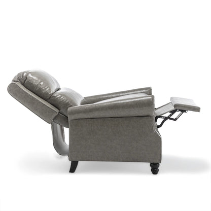 2 Set Nail-head Padded Seat Pushback Recliner Chair
