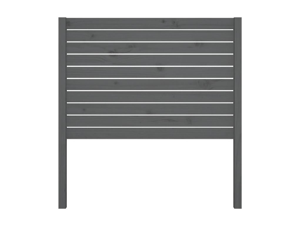 Grey Headboard 81x4x100 cm Solid Pine Wood