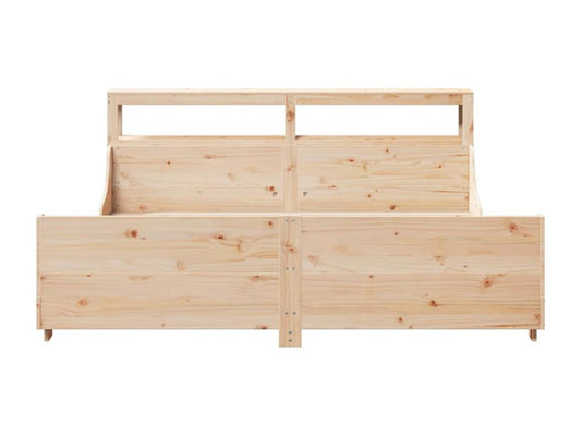 Bed frame without mattress 180x200 cm solid pine wood