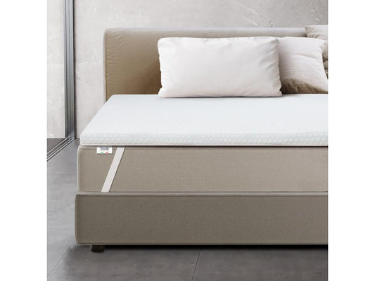 Single mattress topper for memory foam mattresses - 6 cm thick - Removable cover - Antibacterial and antifungal - 85x175